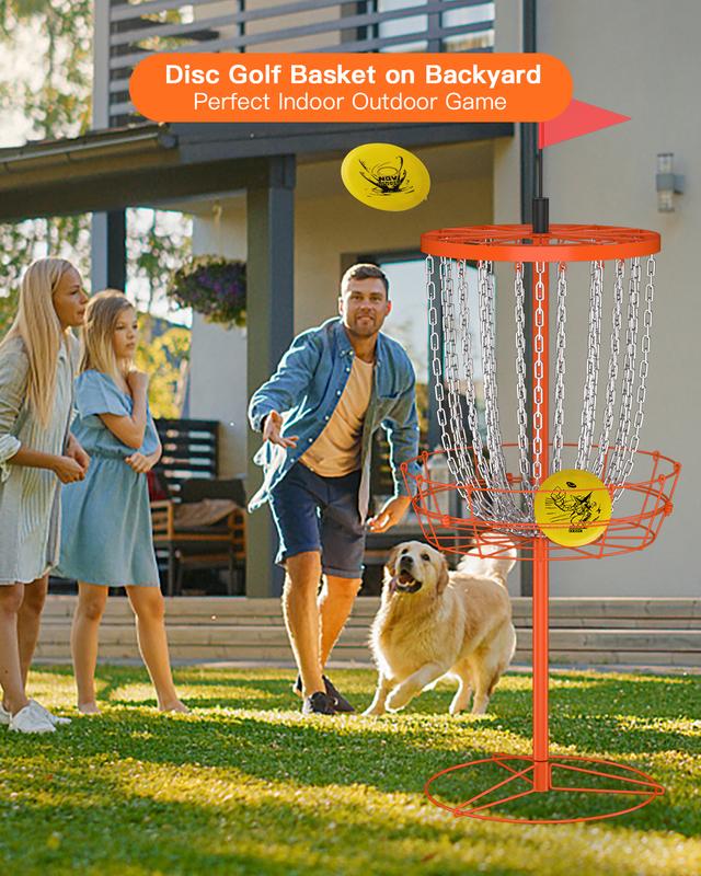 pet    Disc Golf Basket,24 Chain Portable Disc Golf Baskets with Bag,Disk Golf Basket, Disc Golf Targets,Disc Golf Goal,Disc Golf Cage Outdoor Indoor Professional Practice Carbon Fiber pickleball paddle pickle  ball pickle  ball