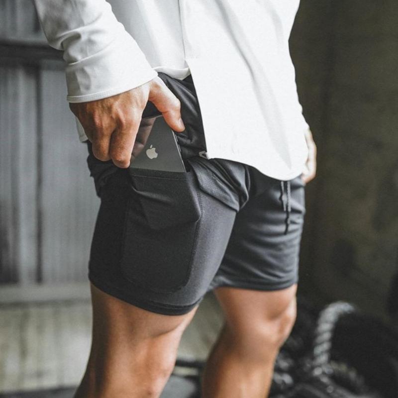 Berserk- Men's 2-in-1 sports shorts, running quick drying shorts, gym and fitness training, double layered