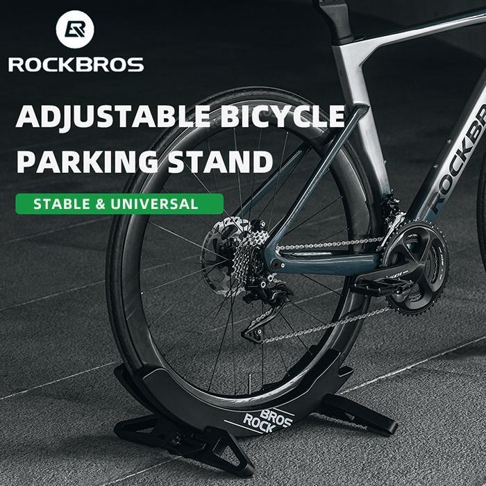 ROCKBROS Bike Floor Stand Adjustable for All 2.6-8cm(1.02’’-3.15’’) Width Bike Tires