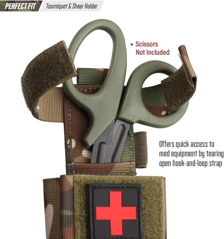 Molle Tourniquet Holder, 1000D TQ Pouch Tourniquet Pouch Tactical Trauma Ifak Pouch Tourniquet Holster