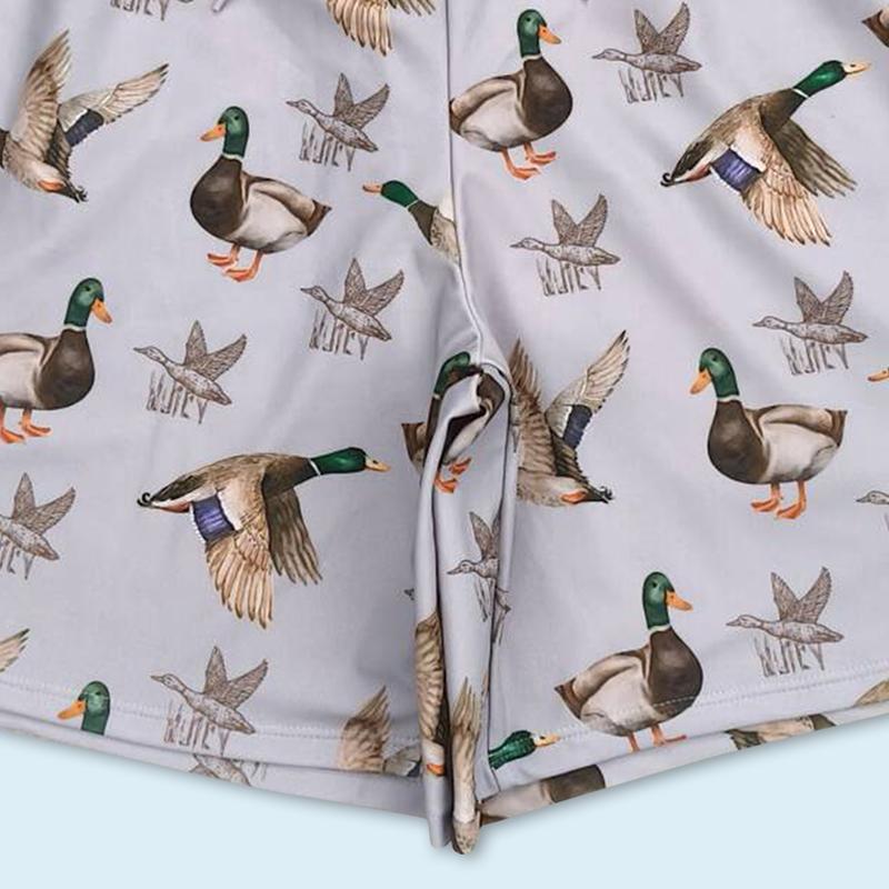 Adult Men's Mallard Duck Summer Beach Wear Swim Trunks Shorts