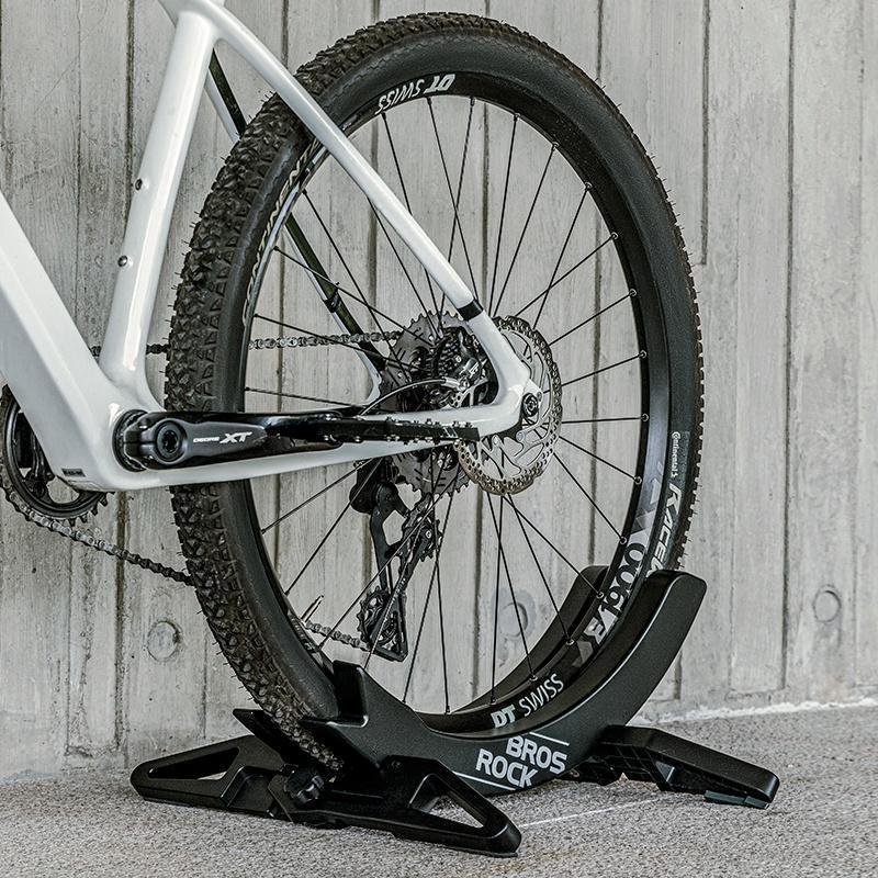 ROCKBROS Bike Floor Stand Adjustable for All 2.6-8cm(1.02’’-3.15’’) Width Bike Tires