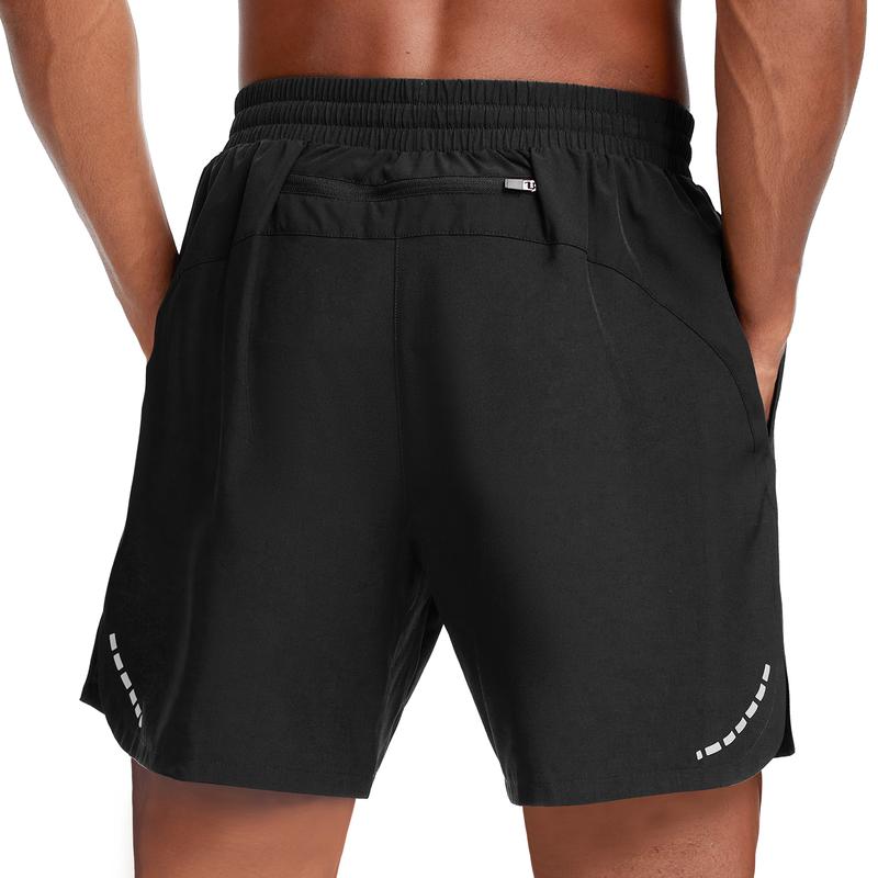 HOTSUIT Men's 2-in-1 Running Shorts with Compression Liner and Zipper Pocket Sports Fitness Quick Dry Pants