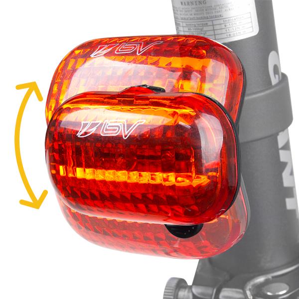 BV Bicycle 5 LED Head Light & 3 LED Tail light, Quick Release Mount | BV-L801