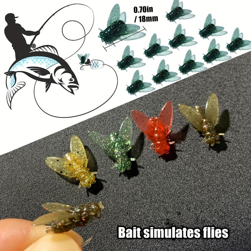 Artificial Fishing Lure, 20pcs box Realistic Fake Fishing Bait, Fishing Accessories for Outdoor Fishing, Fishing Supplies