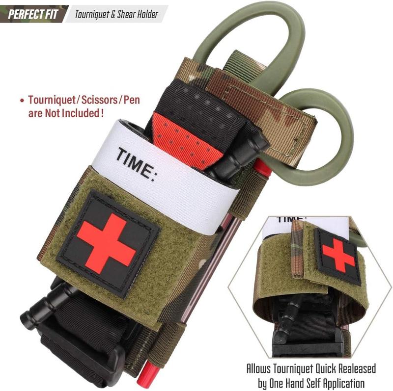 Molle Tourniquet Holder, 1000D TQ Pouch Tourniquet Pouch Tactical Trauma Ifak Pouch Tourniquet Holster