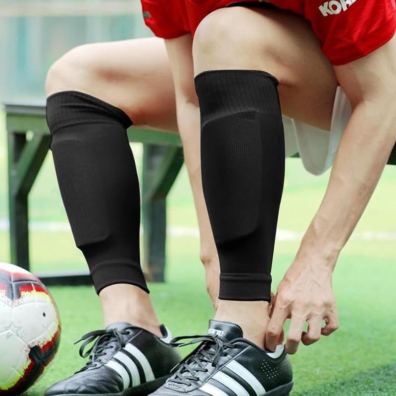 2 4 6 8 pieces of men's anti slip football socks, knee pads combination, thick sweat absorbing and breathable socks