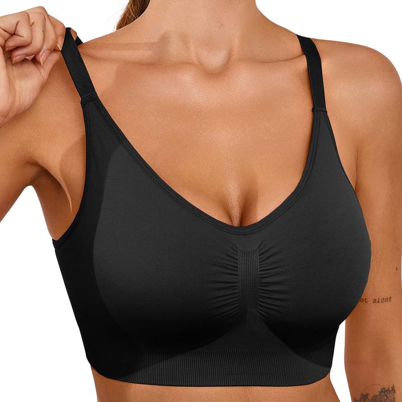 Women's Adjustable Wireless Breathable Bra No Underwire Wireless Sculpt Bra Comfort Sports Bra Everyday