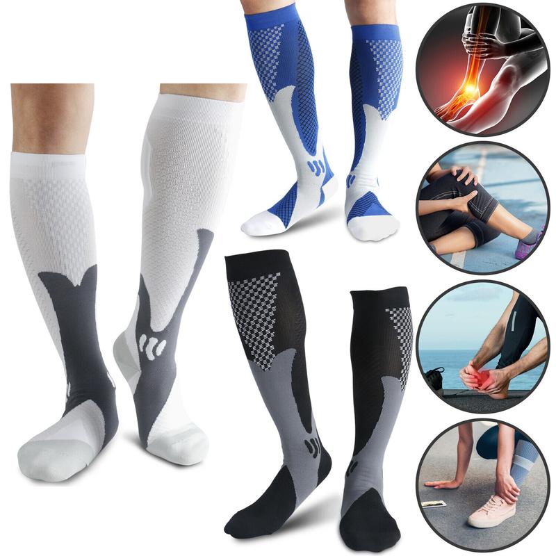 2 Pairs Sport  Socks Stockings Knee High Calf Leg For Men Women  Socks for Athletic Support