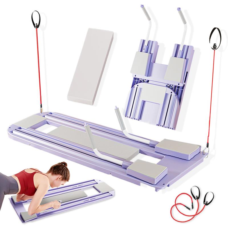 New Muti-functionnal Ab Exersice Borad,Abs Workout Equipment,Portable Home Gym with Resistance Bands & Ab Muscle Roller Wheel,Core Trainer,Abs Swing Machine,Fitness Machine