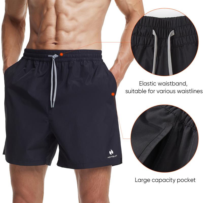 HOTSUIT Mens Sauna Shorts Sweat Sauna Pants Gym Exercise Sweat Sauna Suit Workout Shorts