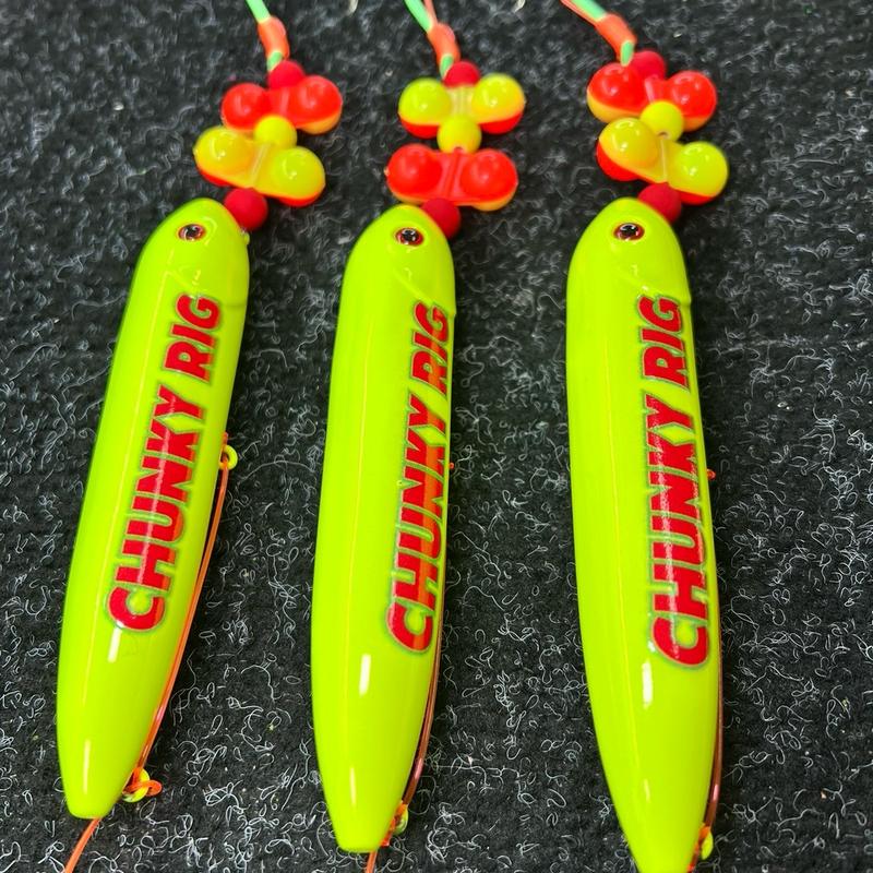 The Official Chunky Rig - 3 Pack - 8 0 glow hooks 