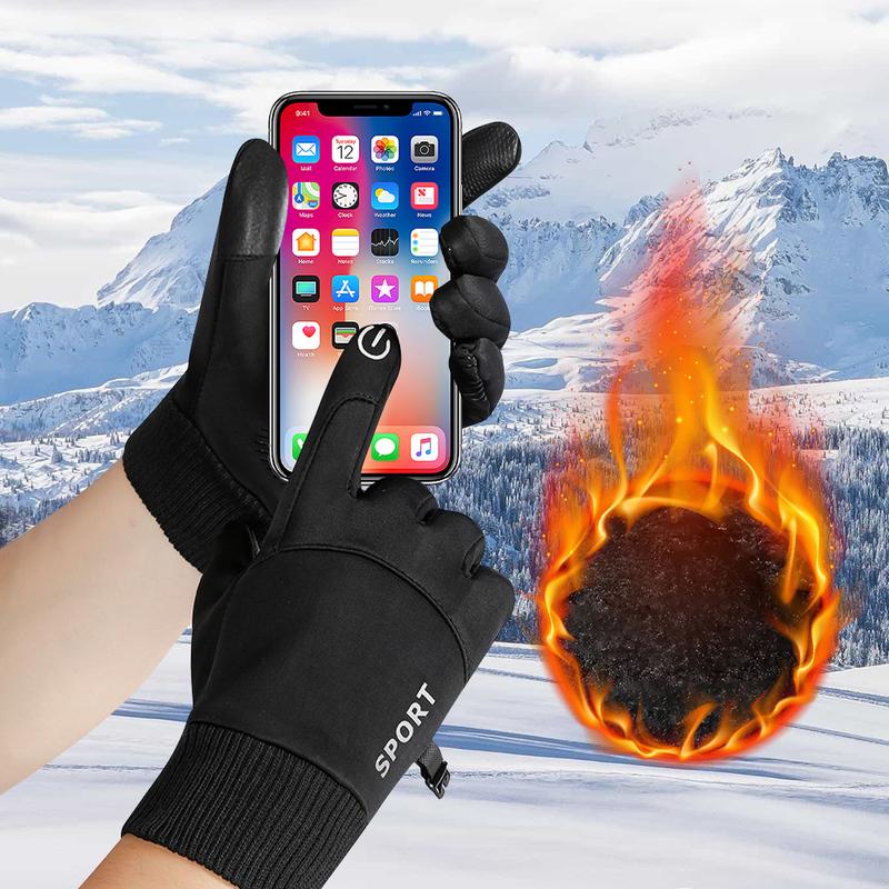 Winter Cycling Motorcycle Gloves Touch Screen Waterproof Warm Thermal For Men Women