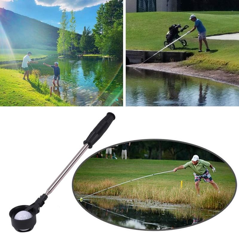 Retractable Golf Ball Picker Stainless Golf Ball Pick Up Retriever Grabber Telescopic Extendable Golf Ball Retriever for Water