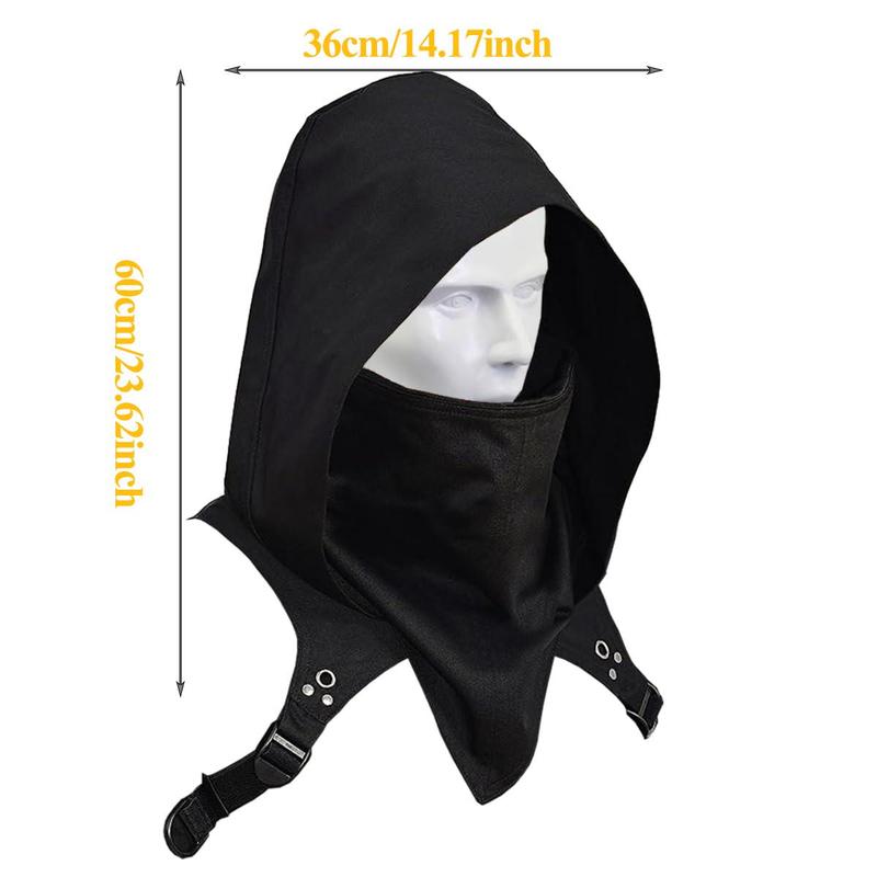 Cyberpunk Cowl Hood Scarf, Snow Cap, Snow Bibs, Snow Gear, Snowmobile Snow Cap, Stylish Outdoor Sports Hat for Spring and Winter