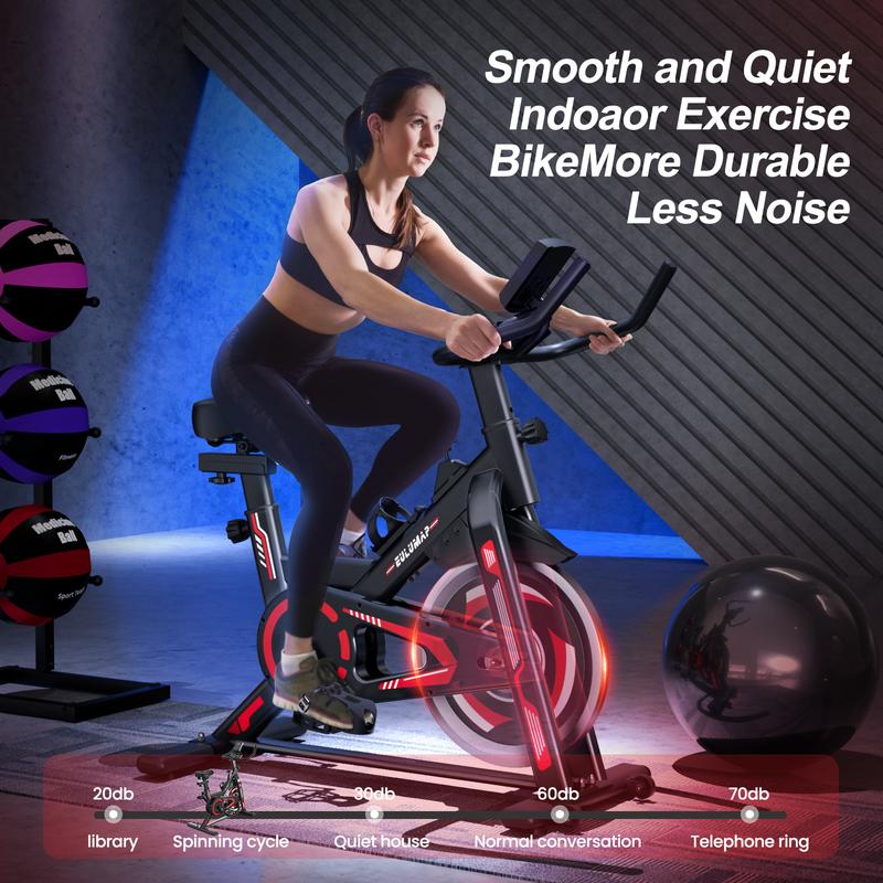 Exercise Bike-Indoor Cycling Bike Stationary Bike for Home Gym, Cycle Bike With Digital Display & Comfortable Seat Cushion