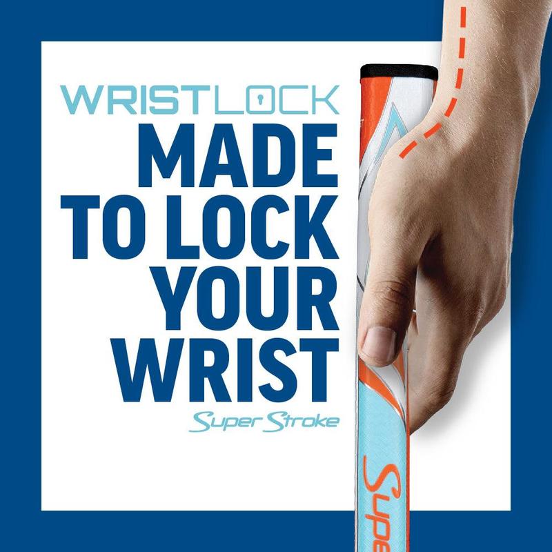 Zenergy WristLock Putter Grip for On-line Starting and Distance Control in Golf