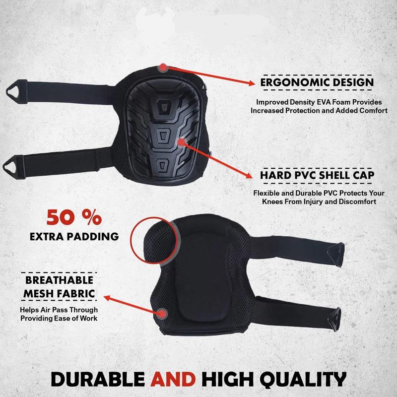 Hard Shell Knee Protector, 2 Counts set Outdoor Sports Knee Protector, Professional Work Knee Protector, Sports & Outdoor Accessories