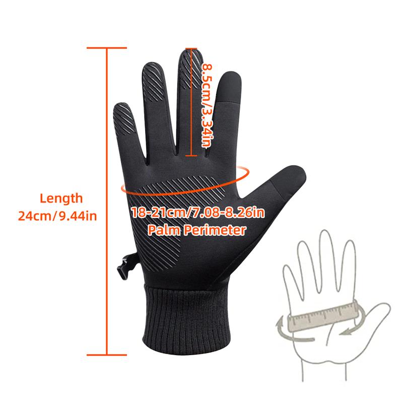 Winter Cycling Motorcycle Gloves Touch Screen Waterproof Warm Thermal For Men Women