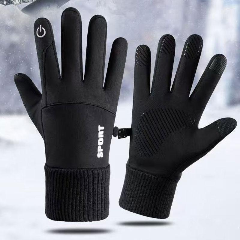 Outdoor Gloves, 1 Pair Non-slip Windproof & Waterproof Sports Gloves, Warm Gloves for Men, Sports & Outdoor Accessories