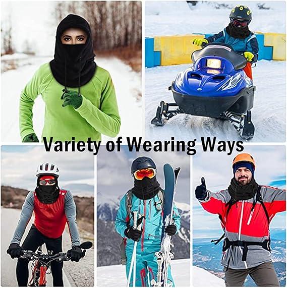 Balaclava Windproof Winter Face Mask Warm Fleece Ski Mask for Men and Women Cold Weather Motorcycle Bike Cycling Neck Warmer