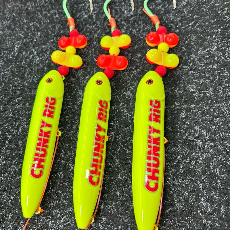 The Official Chunky Rig - 3 Pack - 8 0 glow hooks 