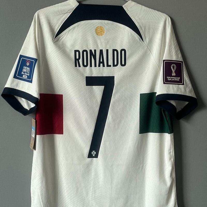 World Cup Portugal 22 Cristiano Ronaldo 7 player's short sleeved football jersey