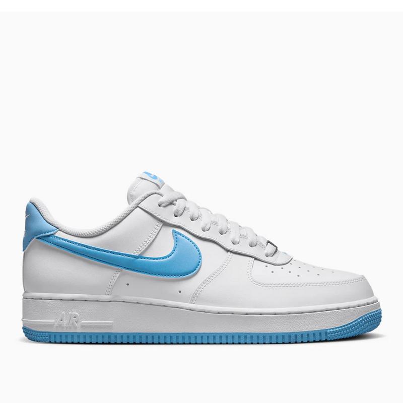 Nike Air Force 1 Low '07 White Aquarius Blue FQ4296-100 Mens Fashion Sneakers New