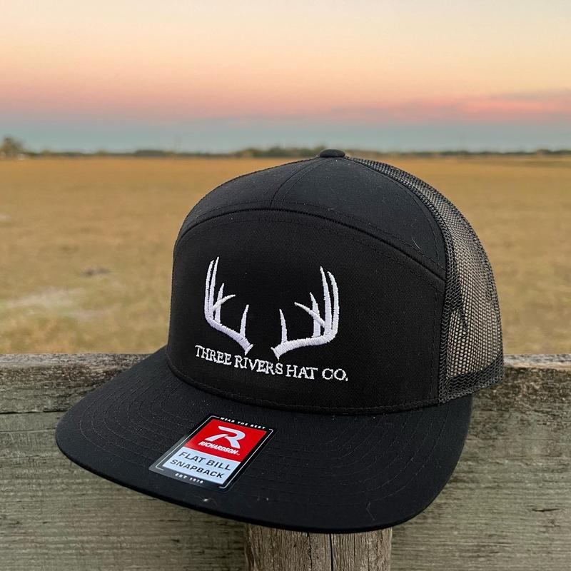 Classic Whitetail Rack-Flat Bill Hat Richardson 168 (5 color options)