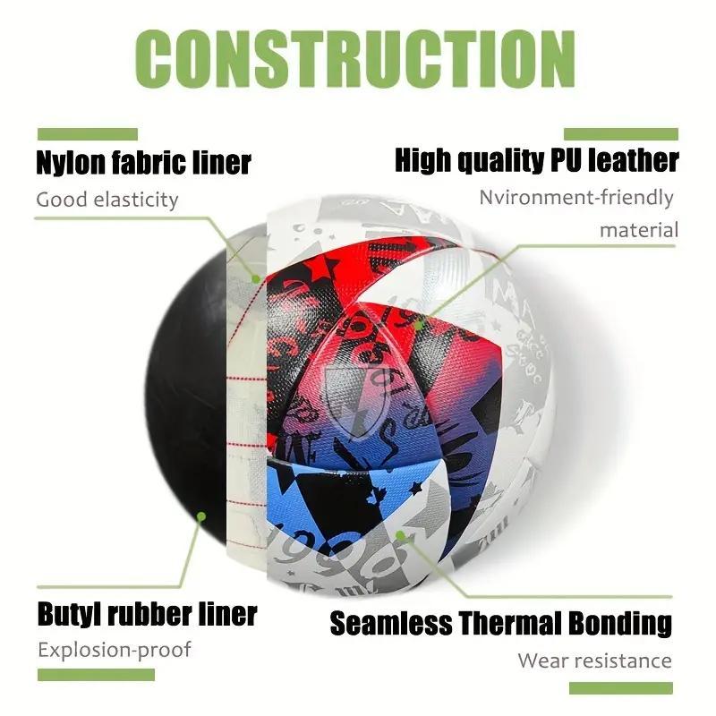 Professional Size 5 Football, Football Training Ball, Durable and Long-lasting Football for Outdoor Training & Entertainment