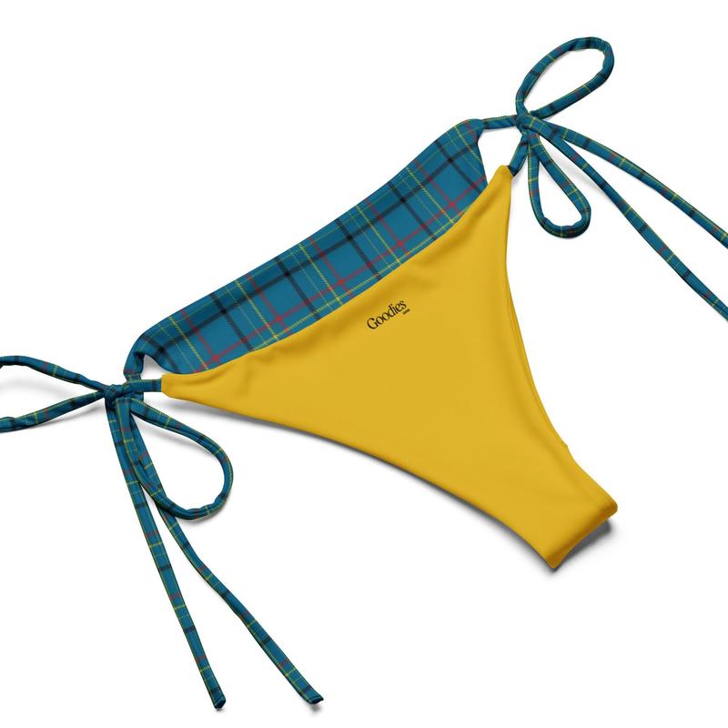 Blue Gingham Bikini Tartan Pattern Bikini