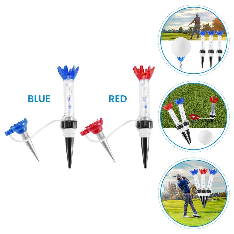 Performance Professional Magnet Golf Tees 3.1 inches - 4 Counts, Low Friction and Resistance Golf Practice Tees