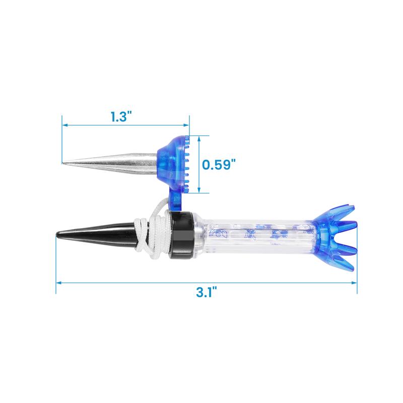 Performance Professional Magnet Golf Tees 3.1 inches - 4 Counts, Low Friction and Resistance Golf Practice Tees