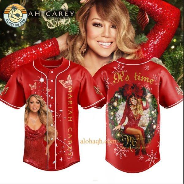 Mariah Carey It’s Time Merry Christmas Baseball Jersey