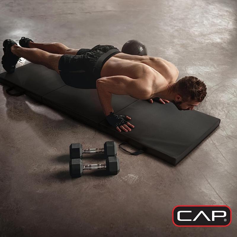 CAP Barbell All Purpose Folding Anti Tear Exercise Training Aerobic Fitness Gym & Gymnastics Balance Mat | Multiple options