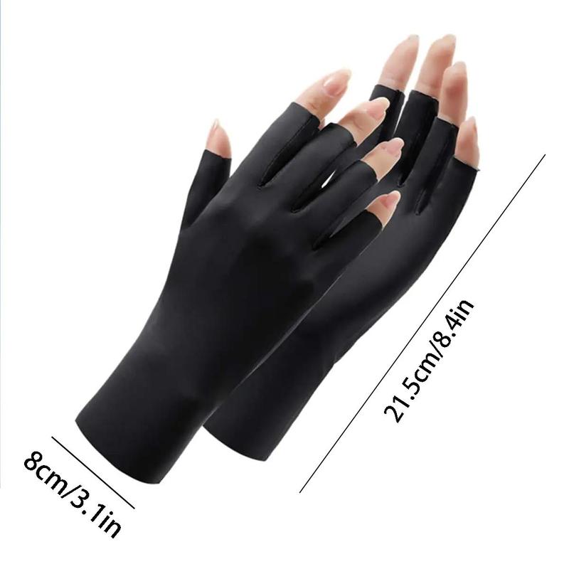 Half Finger Gloves, 1 Pair Breathable Sun Protection Gloves, Breathable Gloves for Driving and Riding