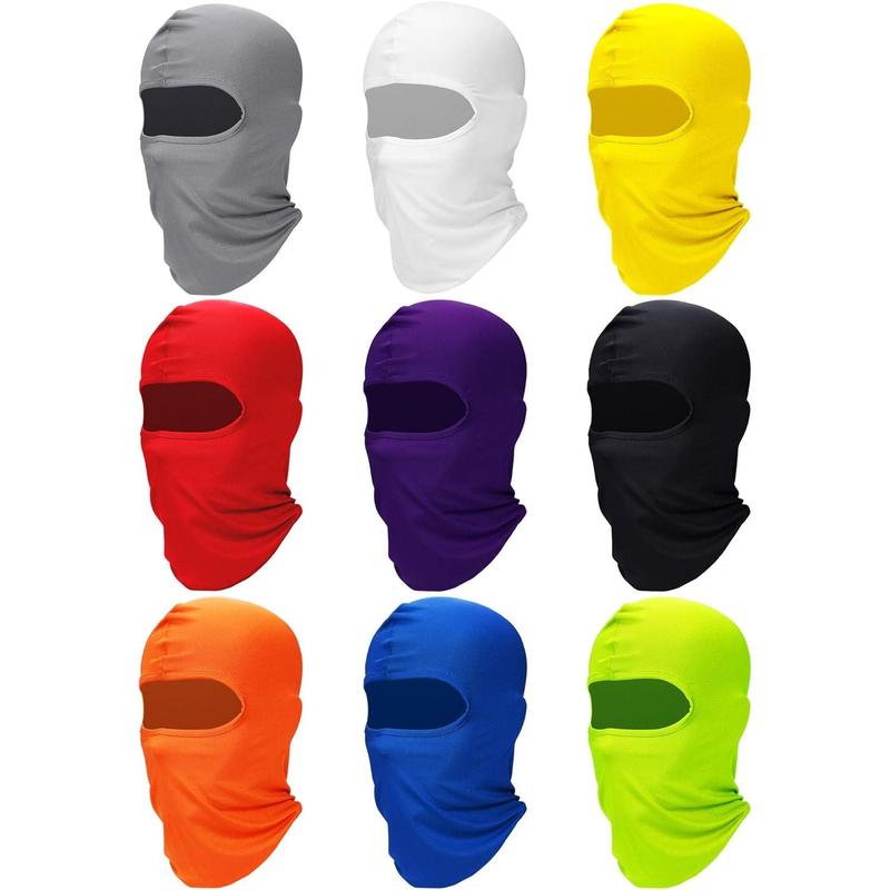 9 Count Ski Mask for Men Full Face Cover UV Sun Protection Face Mask Balaclava Mask for Outdoor Motorcycle Cycling