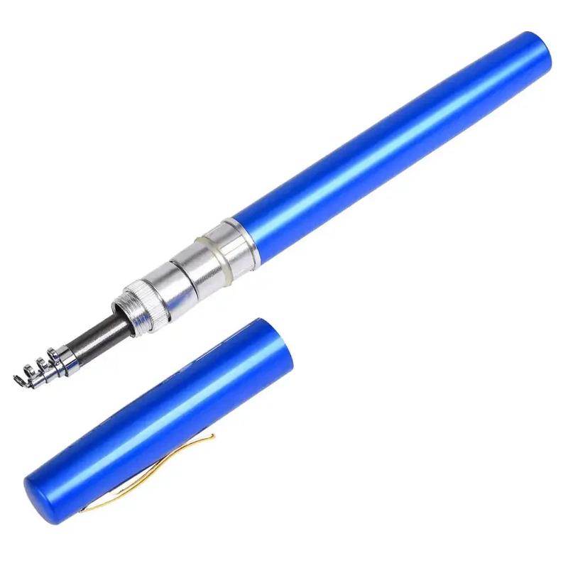 1 1.2 1.4 1.6M Portable Pocket Telescopic Mini Fishing Pole Pen Shape Folded Fishing Rod Without Reel Wheel