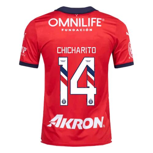 23-24 CHICHARITO #14 Chivas Home Soccer Jersey