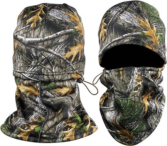 LOOGU Camo Balaclava for Hunting, Winter Balaclava Face Mask with Fleece