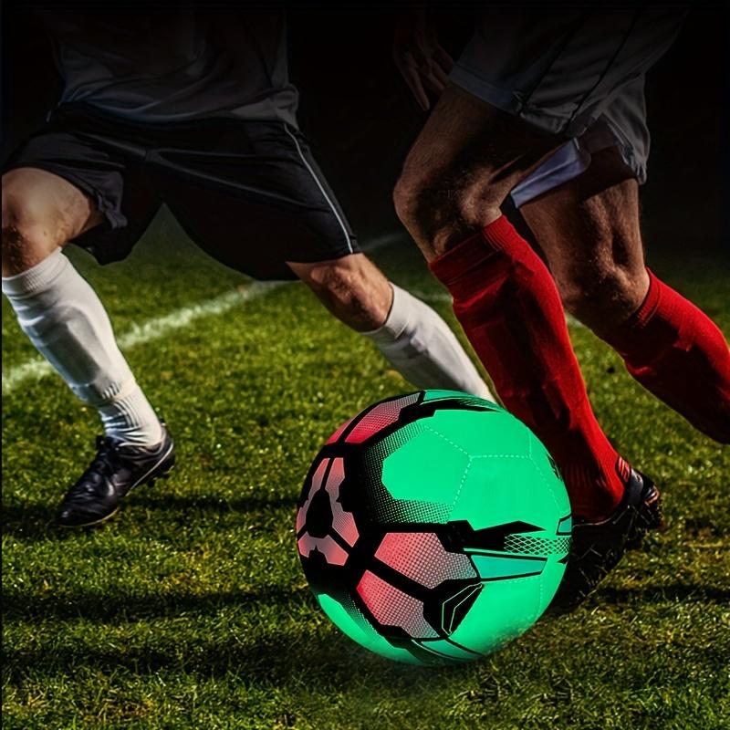 5 Luminous Professional Soccer Ball - Balls for Competition and Training - High-Quality PU Leather, Standard Size, Bright Illumination for Enhanced Visibility, Durable and Long-Lasting