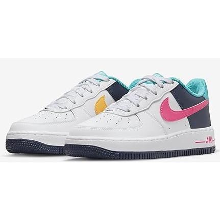 Nike Air Force 1 BG White Racer Pink-Thunder Blue (HF4793 100)