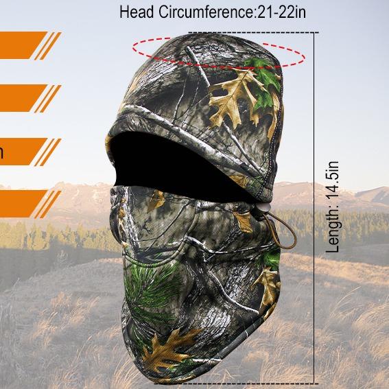 LOOGU Camo Balaclava for Hunting, Winter Balaclava Face Mask with Fleece