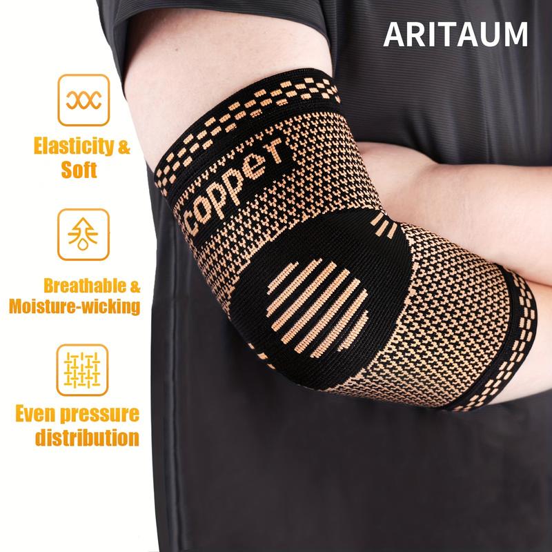 Elbow Sleeve, Elbow Brace for Tendonitis and Tennis Elbow,2 Counts Breathable Elbow Brace, Sports Protective Gear for Men & Women, Elbow Gear for Workout, Golfers, Tennis