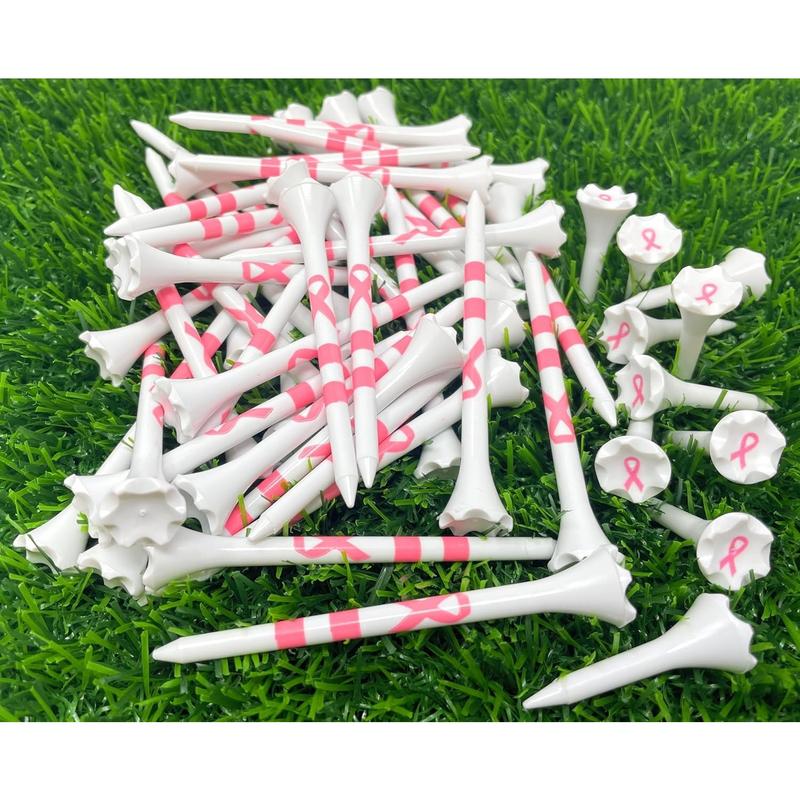 Golf Tees Plastic Combo Length Pack of 50 Includes (40 Count) 3 ¼” Plastic Golf Tees + (10 Count) 1½ Plastic Short Tees for Irons, Hybrids, Par Threes