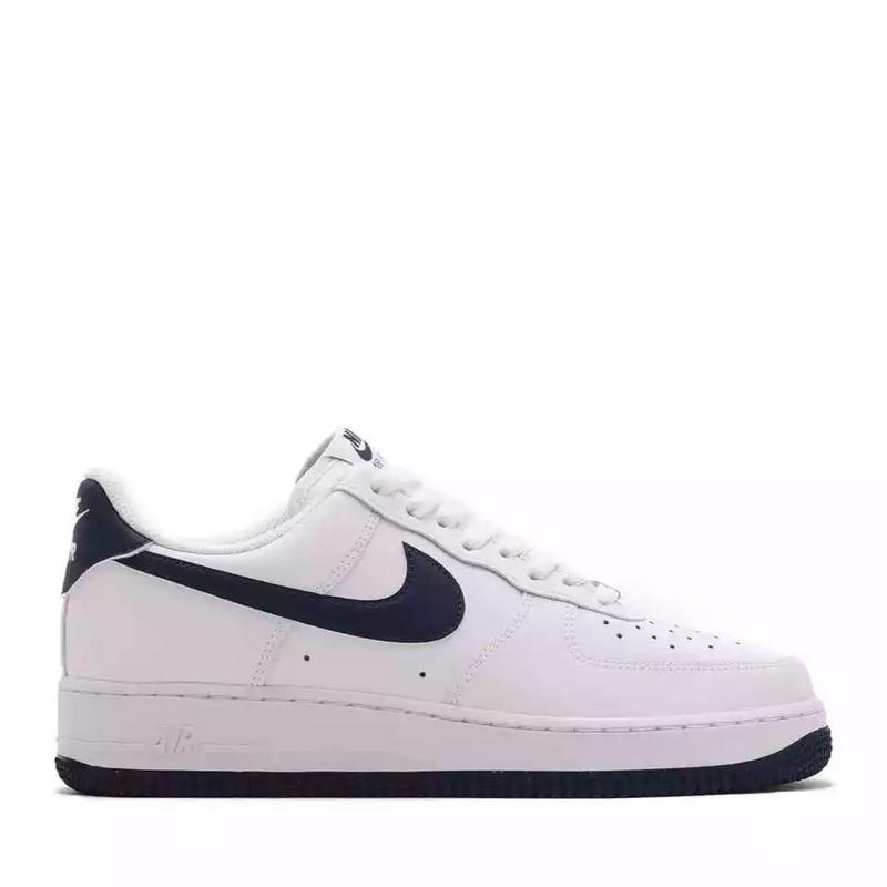 Men's Nike Force 1 '07 White Midnight Navy-White (FJ4146 104)