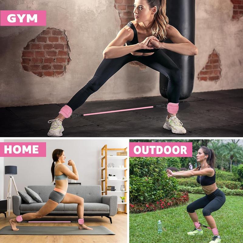 Ankle Resistance Bands with Cuffs, Glutes Workout Equipment,Ankle Bands for Working Out, Butt Exercise for Women Legs and Glutes