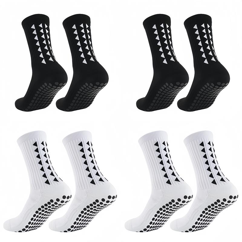 4 pieces of men's crew sports socks, non-slip shock absorption, comfortable and breathable sports socks, suitable for men's outdoor football, basketball training, running, outdoor activities