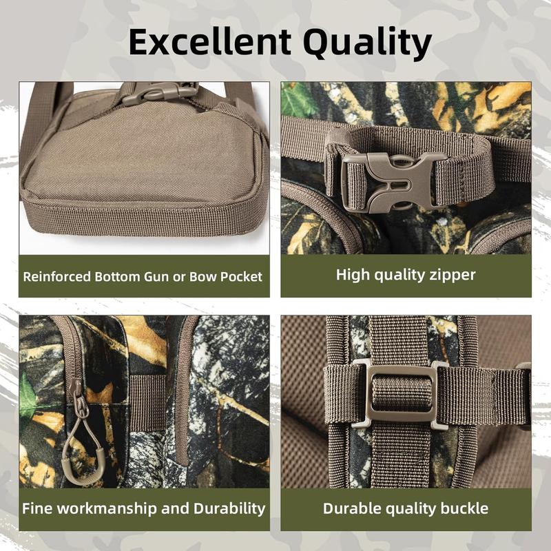 hunting backpack for men Waterproof Camo Hunting Pack Hunting gifts for men hunting gear Hunting Day Pack-BlessedLeaf-35L