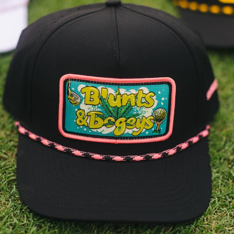 Electric Lettuce Black Rope Patch Golf Hat